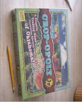 Late For The Sky Crop-Opoly Jr Oklahoma Board Game Sealed